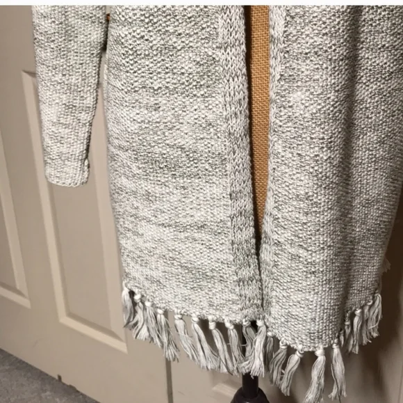 Loft fringe cardigan sweater- small - Picture 2 of 10